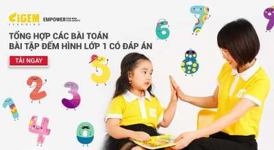 Tổng hợp các bài toán - bài tập đếm hình lớp 1 có đáp án